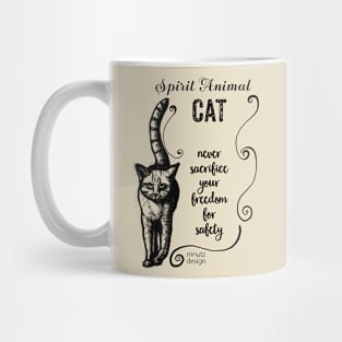 Spirit animal cat black Mug